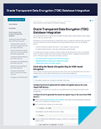 Guide d’intégration d’Oracle Transparent Data Encryption (TDE) à la base de données